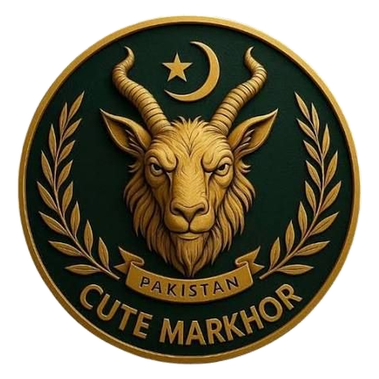 Cute Markhor official emblem